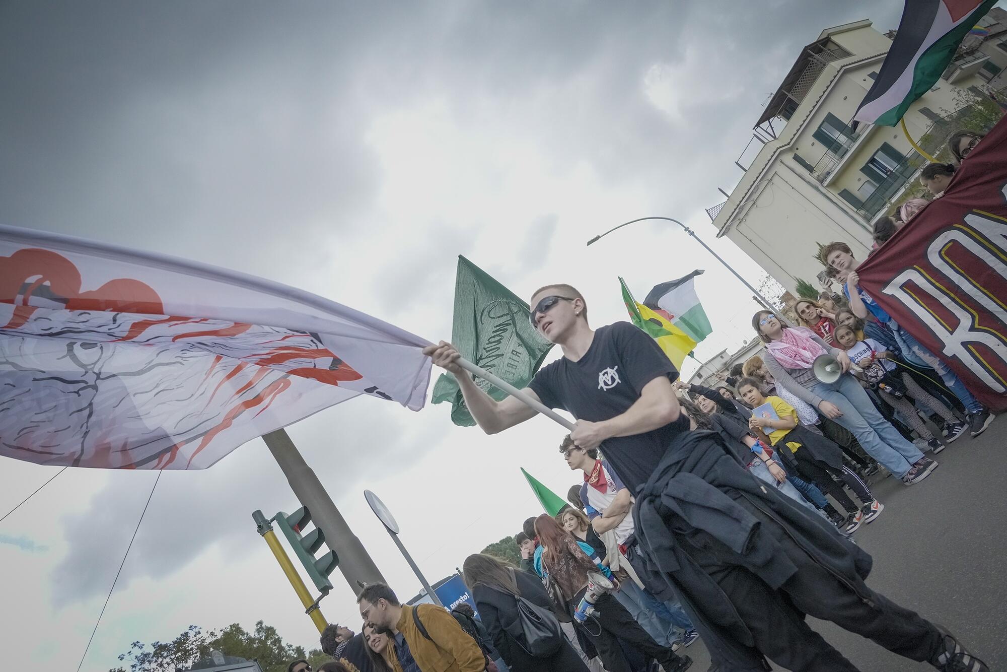 Manifestación antifascista en Roma - 9